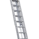Лестница трехсекционная выдвижная с тросом Alumet Ал 3325 фото 1