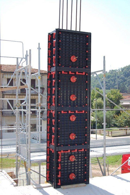 Пластиковая опалубка колонн прямоугольная Geoplast GEOTUB Panel фото 3