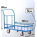 Платформенная тележка Промышленник 1800х800 ПБМ-8.18 250 мм с бортиком фото 2