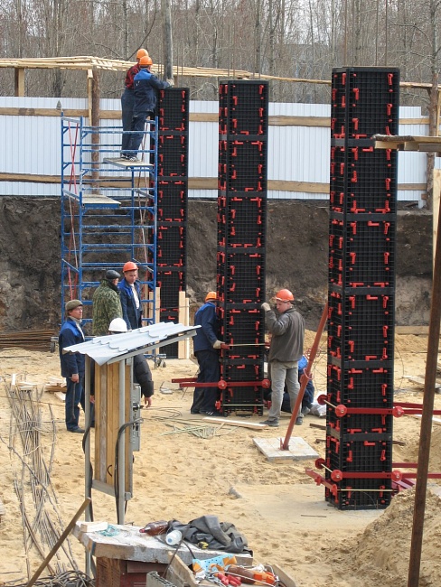 Пластиковая опалубка колонн GEOTUB Panel Geoplast колонна квадратная 3,0 м, сечение 400 мм фото 5