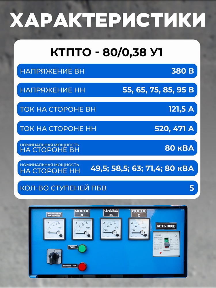 Трансформаторная подстанция Промышленник КТПТО-80 для термообработки бетона фото 2