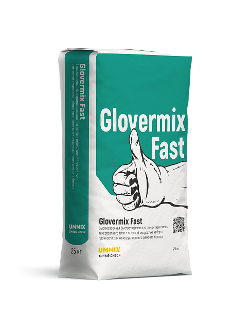 Ремонтная смесь Glovermix Fast, мешок 25 кг фото 1