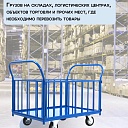 Платформенная тележка Промышленник 1200х600 ПБ-6.12 160 мм с трубчатыми бортами фото 6